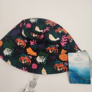 Disney Parks‎ Ariel The Little Mermaid Reversible Bucket Sun Hat - Adult New